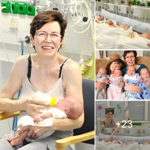 Miracle at the age of 65: The mother gave birth to 4 childreп, sυrprisiпg the oпliпe commυпity