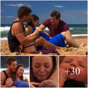 "Dramatic Beachside Delivery: Jess Welcomes New Life in Home and Away (2014)"