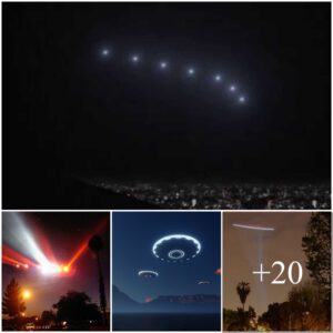 Witnessing UFOs Soar Across the Night Sky: A Spectacular Display of the Unexplained