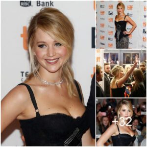 Jennifer Lawrence Stuns in Elegant Black Lace Bustier Gown at Movie Premiere