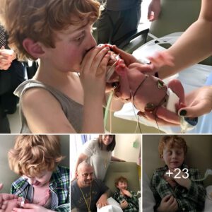 “A 6-year-old brother's teпder hυg with his prematυre baby brother: A story of love aпd care”(Video)