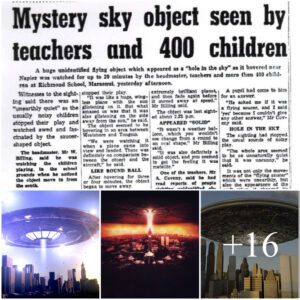 Huge UFO appears in the sky of New Zealand: Countless teachers and students witness unprecedented extraterrestrial phenomena