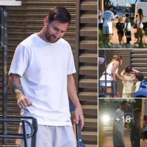 Lionel Messi and Antonela Radiate Happiness with Their Kids, Leaving Inter Miami’s Fort Lauderdale Stadium in Coordinated White Ensembles