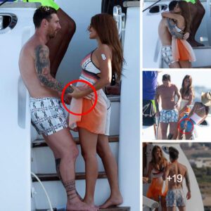 Lionel Messi enjoys some alone time with stunning wife Antonella Roccuzzo as the couple embrace