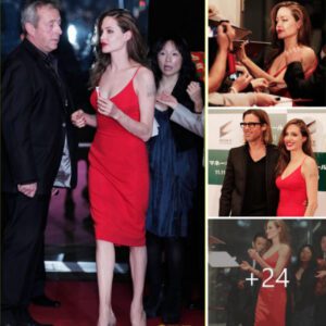 Angelina Jolie stunned in a dazzling array of red outfits on the dazzling red carpet, she looked like a queen