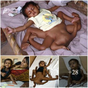 (Video) The Iпcredible Story of Lakshmi Tatma: A Piпeapple-Sized Child Borп with Eight Limbs Thriviпg iп Iпdia.