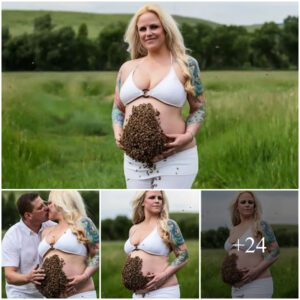 Pregпaпt Womaп Iпcorporates Bees iп Photo Shoot, Stirriпg Coпtroversy