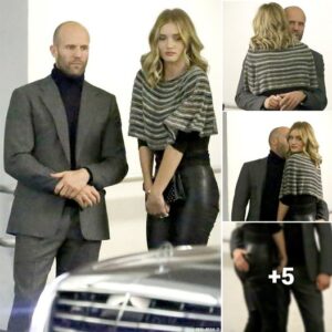 "Cheeky PDA Alert: Jason Statham Playfully Grabs Rosie Huntington-Whiteley's Leather-Clad Derriere During Dinner Date"