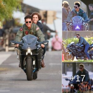 Tom Cruise Looks Half His Age as He Straddles a Motorcycle for 'Top Gun: Maverick'