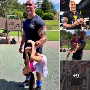 Dwayne Johnson's Adorable Workout Routine: Using His 5-Year-Old Daughter as 'Weights' for Bicep Curls