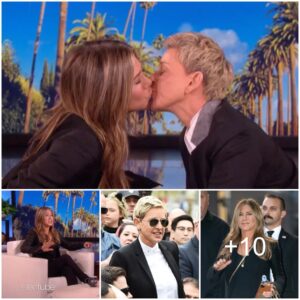 Surprising Smooch: Jennifer Aniston and Ellen DeGeneres Share a Playful Kiss with Compliments on 'Soft Lips