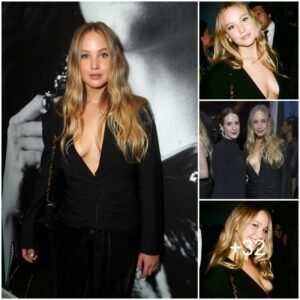 Jennifer Lawrence Makes a Daring Style Statement in Plunging Black Outfit at Pre-SAG Awards Party