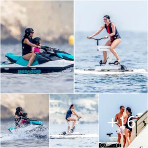 Katy Perry Spotted Engaging in Energetic Water Sports in Figure-Hugging Swimwear During Family Vacation