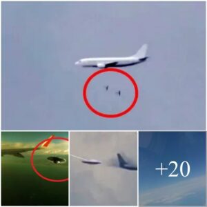 UFOs fly alongside military aircraft in the sky, causing wonder and investigation into cosmic coexistence