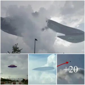 UFO Stealth: Concealed Behind Majestic Cloudscapes, A Cosmic Intruder Lurks Unseen