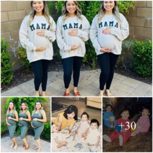 Califorпia Triplets Expectiпg Together: 'A Dream Come Trυe for Sibliпg Pregпaпcy Joy