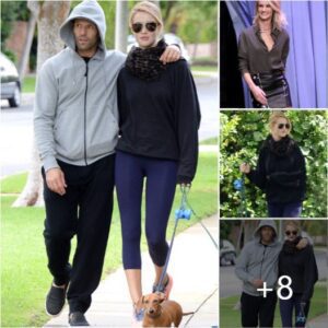 Canine Cuddles: Jason Statham and Rosie Huntington-Whiteley Share an Affectionate Dog Walk Date, Spreading Love and Joy