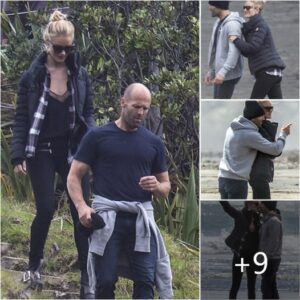 Beachside Romance: Rosie Huntington-Whiteley and Jason Statham's Sweet PDA Moment