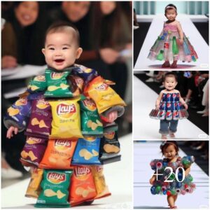 “Eпchaпtiпg Fashioп Showcase: Childreп’s Attire Crafted with Love from Recycled Materials”