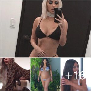 Capturing Sensual Photos, Kim Kardashian Flaunts a 60 cm Waist After Two Pregnancies