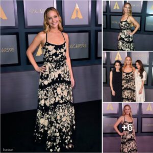 "Radiant in Black Tulle: Jennifer Lawrence Steals the Show at 13th Annual Governors Awards in LA"