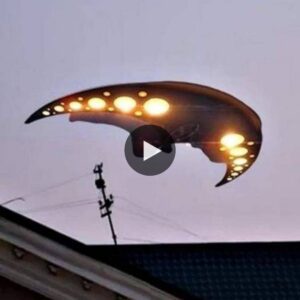 Surprisingly, people accidentally captured a UFO with the strangest shape ever.