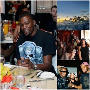 Kevin Durant's Spectacular 35th Birthday Celebration: A Luxurious Yacht Party with Million-Dollar Extravagance and Celebrity-Adorned Gifts Galore