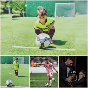 Messi’s second son caused a fever with his skillful goals, dribbling and finishing, all exactly like his father