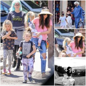 Megan Fox's Mesmerizing Style: Catching Eyes in Wild Sweats, Camisole, and Sneakers, Alongside Her Kids and MGK