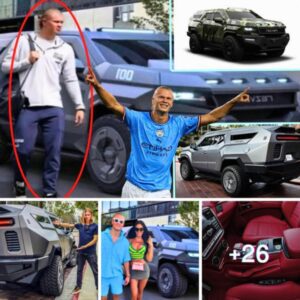 Erling Haaland Shows Off His Superstar Status When Driving A Rezvani Vengeance Suv Super Pickup Truck Worth Up To 3.5 Million USD To Man City Training Ground To Surprise His Teammates