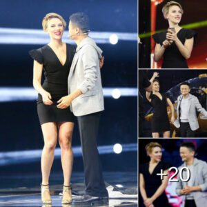 Scarlett Johansson flaunts hourglass curves attending shopping festival in China