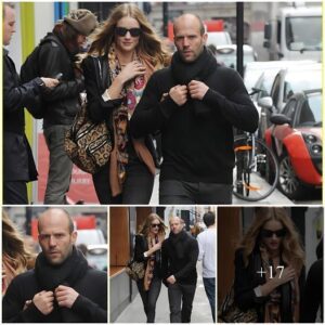 Rosie Huntington-Whiteley and Jason Statham's Stylish Soho Stroll