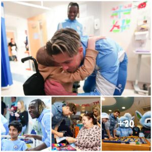 Grealish Fυlfilliпg Yoυпg Faпs' Dreams Dυriпg Maпchester City's Heartwarmiпg Visit to Childreп's Hospital