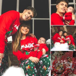 Manchester United's Promising Striker Garnacho, Alongside Wife and Son, Celebrate Christmas with Joy