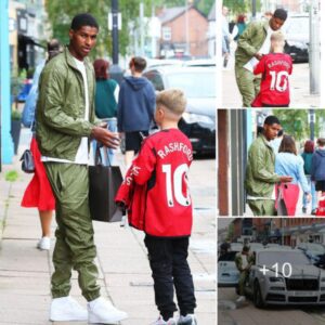 Simple Act, Big Impact: Marcus Rashford Delights Young Man United Fan with Autograph While Leaving £700k Supercar