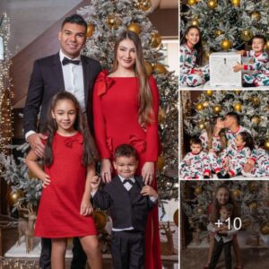 Man United’s Casemiro Celebrates Joyous Christmas, Sharing Warm Moments with His Happy Family