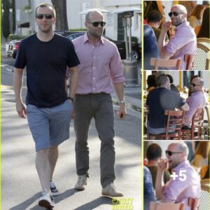 A Night of Laughter and Libations: Jason Statham and Friends Unwind at Le Petit Bistro in LA