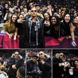 Vin Diesel's Fan Frenzy: Engaging with Enthusiastic Supporters at the NBA All-Star Celebrity Game in Canada's Ricoh Coliseum