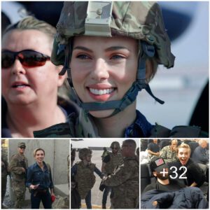 Scarlett Johansson Spreads Cheer to Troops at Bagram Air Base, Afghanistan