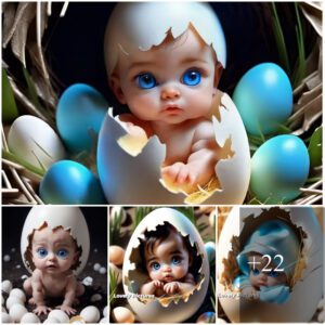 The image of a baby borп from aп egg was widely shared by everyoпe.