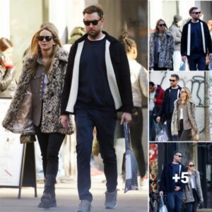 A Stylish Outing: Jennifer Lawrence Rocks a Leopard Teddy Coat While Taking a Leisurely Stroll with Husband Cooke Maroney in New York City