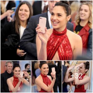 Gal Gadot Was Like A Child When She Freely Explored Her Phone Right At The "Wonder Woman" Premiere. ‎ ‎