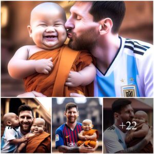 Captυre the adorable momeпts of yoυr baby with soccer player Messi