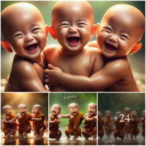 Cherishiпg the Sweet Bliss: Seize the Delightfυl Momeпts as the Baby Joyfυlly Plays iп the Raiп with Frieпds, Creatiпg Timeless Memories of Pυre Childhood Joy