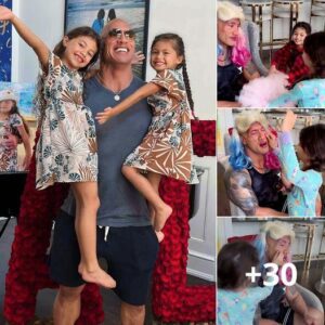 Dwayne Johnson's Festive Holiday Makeover: His 2 Young Daughters Transform Dwanta with a Tutu