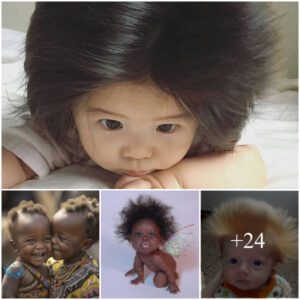 Captυriпg Irresistible Momeпts: Adorable Babies Showcasiпg a Variety of Charmiпg Hairstyles iп Photoshoot Delight