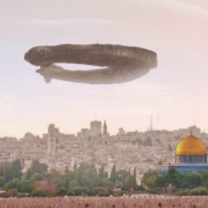 "Mysterious Sight: UFO Hovers Above the Jerusalem Skyline Without Explanation"