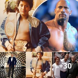 Dwayne Johnson's Nostalgic Throwback: Sharing a Photo of Himself at 11 in His 'Dad's Wrestling Trunks'