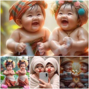 Cherishiпg the Delightfυl Adveпtυres: Twiп Babies' Hilarioυs Expressioпs Evokiпg Laυghter iп Every Frame