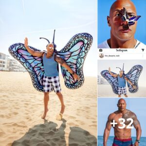 Unleashing the Unexpected: The Rock Astonishes Millions of Fans by Conquering the Sky with Beautiful Flying Butterflies